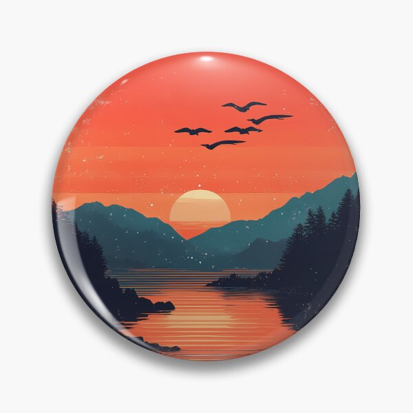 Item preview, Mountain lake sunset designed and sold by Barbzilla22.