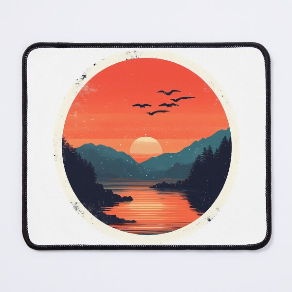 Item preview, Mountain lake sunset designed and sold by Barbzilla22.