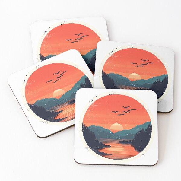 Item preview, Mountain lake sunset designed and sold by Barbzilla22.