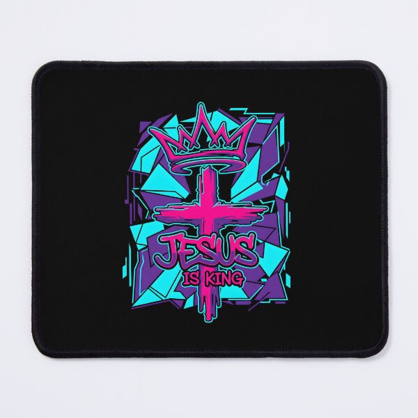 Item preview, Neon Graffiti Crown And Cross designed and sold by MarCinu Art.