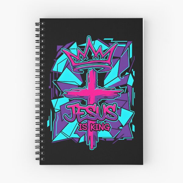 Item preview, Neon Graffiti Crown And Cross designed and sold by MarCinu Art.