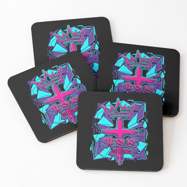 Item preview, Neon Graffiti Crown And Cross designed and sold by MarCinu Art.