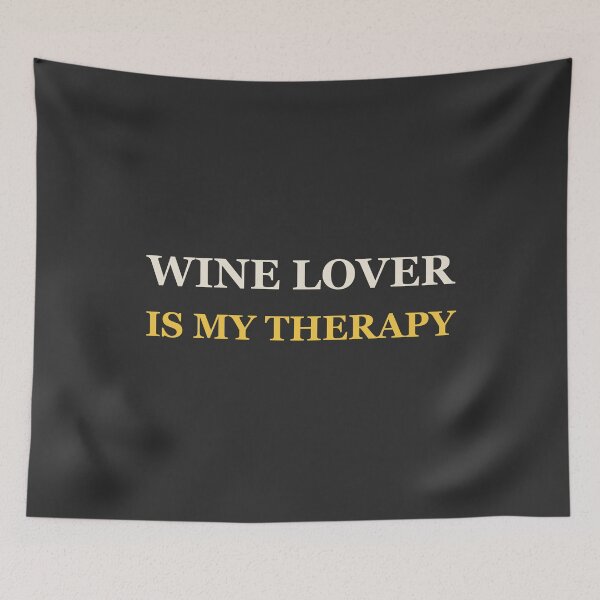 Item preview, Wine Lover Is My Therapy - Wine Lover designed and sold by RetroThreadWorks.