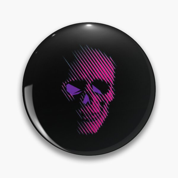 Item preview, Diagonal Line Neon Skull Profile designed and sold by MarCinu Art.