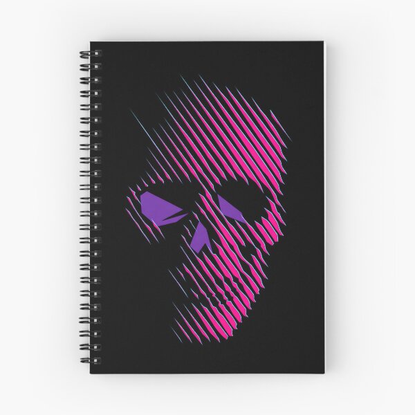 Item preview, Diagonal Line Neon Skull Profile designed and sold by MarCinu Art.