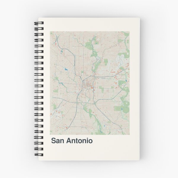 Item preview, San Antonio Minimalistic Map Art designed and sold by MapsNerd.