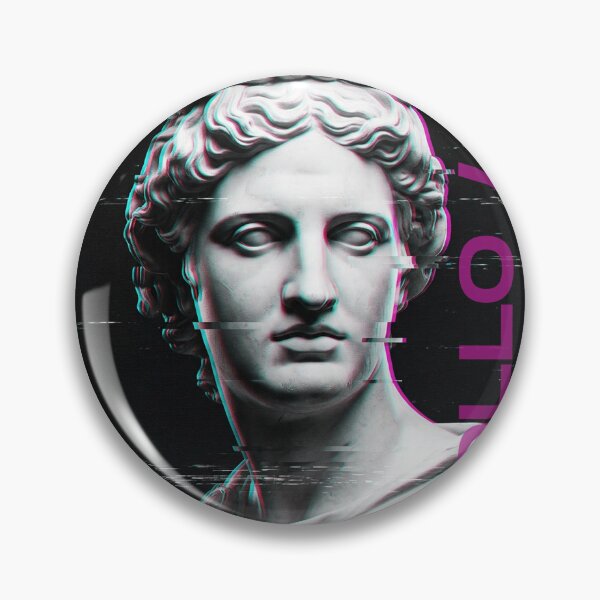 Item preview, Apollo Glitch Art Classical Statue Cyber Academia Poster designed and sold by DMarquiseArt.