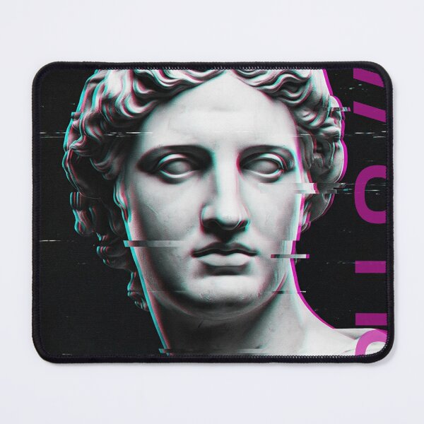 Item preview, Apollo Glitch Art Classical Statue Cyber Academia Poster designed and sold by DMarquiseArt.