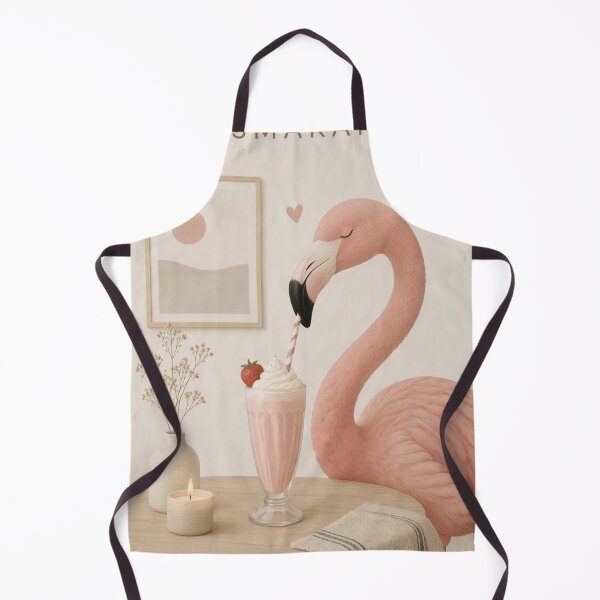 Artikelvorschau, Hygge Flamingo & Milchshake "KÖSTLICH" Porträt entworfen und verkauft von NickWhittleArt.