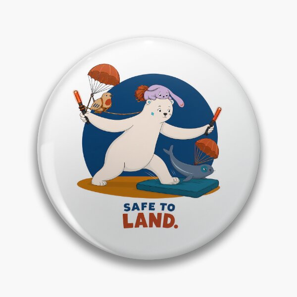 Item preview, Safe to Land Polar Bear Adventure Team designed and sold by LazyPaw Design.