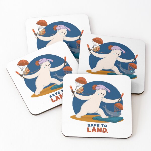 Item preview, Safe to Land Polar Bear Adventure Team designed and sold by LazyPaw Design.