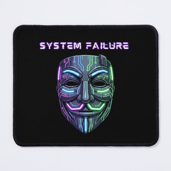 Item preview, Neon Circuit Hacker Mask Glitch designed and sold by MarCinu Art.