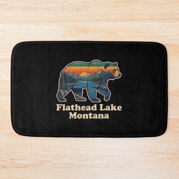 Item preview, Flathead Lake Montana Colorful Sunset Bear  designed and sold by Milasneeze.