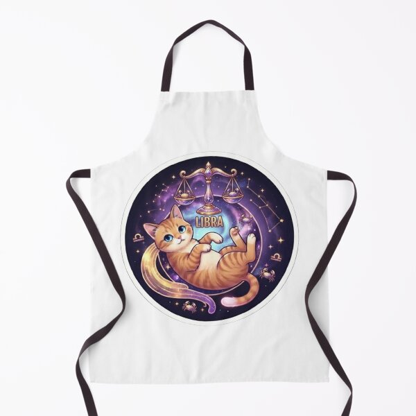 Item preview, Cute Libra Zodiac Cat Space Galaxy Stars Astrology designed and sold by PetalsPaws.