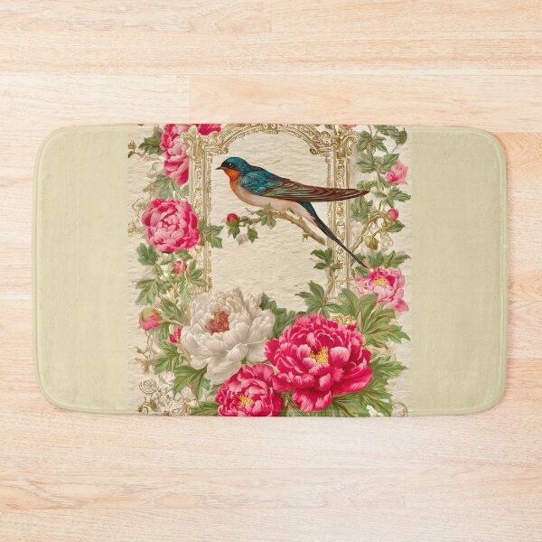 Item preview, Barn Swallow with Peonies Print designed and sold by CMooreWorx.