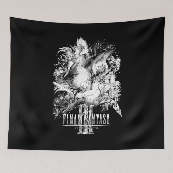 Item preview, Black And White Final Fantasy III (1990) designed and sold by FFantasyOnly.