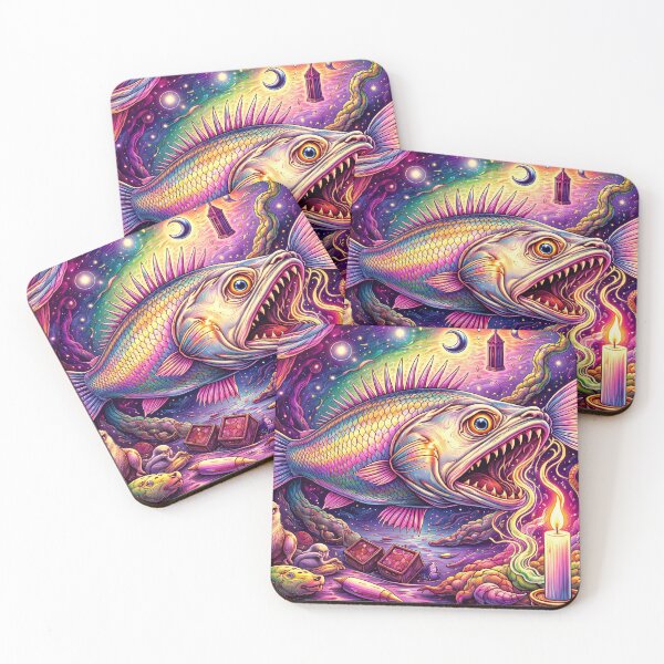 Item preview, Colorful Fish in Cosmic Scene designed and sold by cuprum.