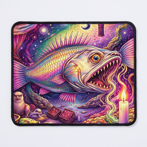 Item preview, Colorful Fish in Cosmic Scene designed and sold by cuprum.
