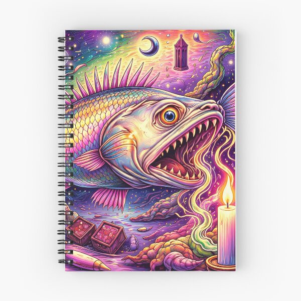 Item preview, Colorful Fish in Cosmic Scene designed and sold by cuprum.