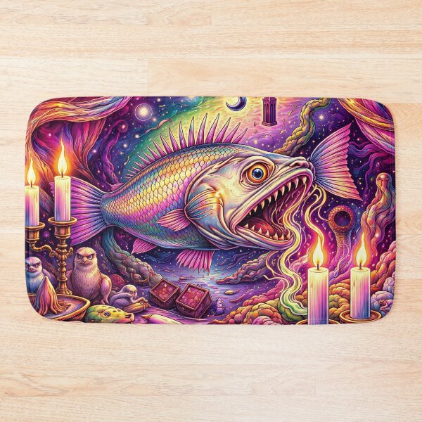 Item preview, Colorful Fish in Cosmic Scene designed and sold by cuprum.
