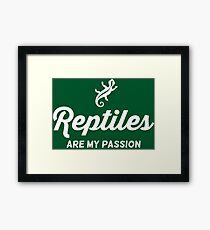 Reptile vintage logo Framed Print