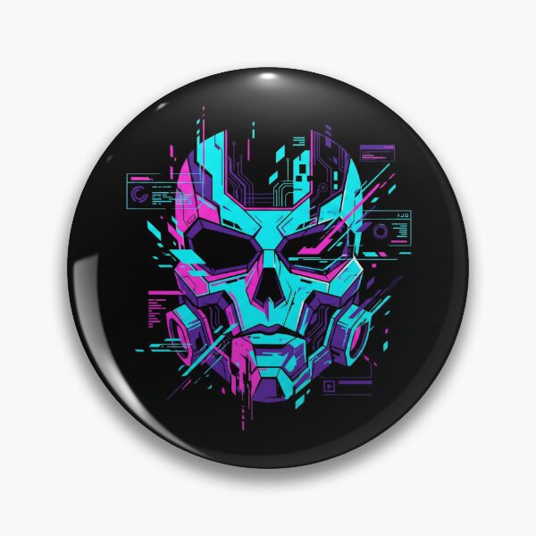 Item preview, Futuristic Cybernetic Skull Mask designed and sold by MarCinu Art.