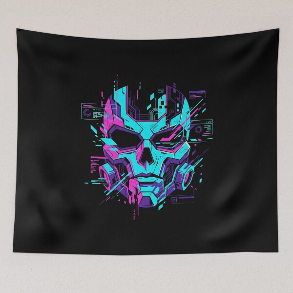 Item preview, Futuristic Cybernetic Skull Mask designed and sold by MarCinu Art.