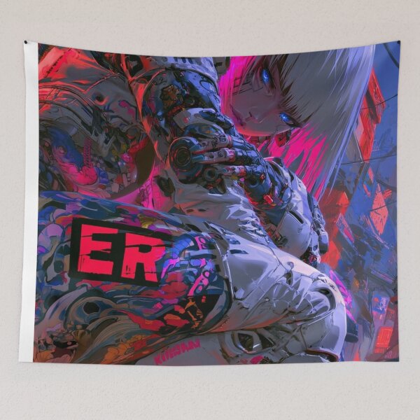 Item preview, Netrunner - Cyberpunk Sci Fi Anime art designed and sold by Delerat7.