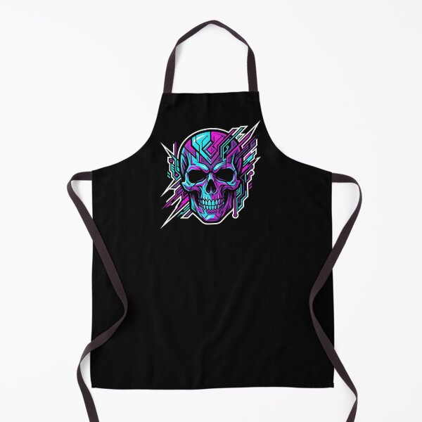 Item preview, Neon Circuit Board Skull designed and sold by MarCinu Art.