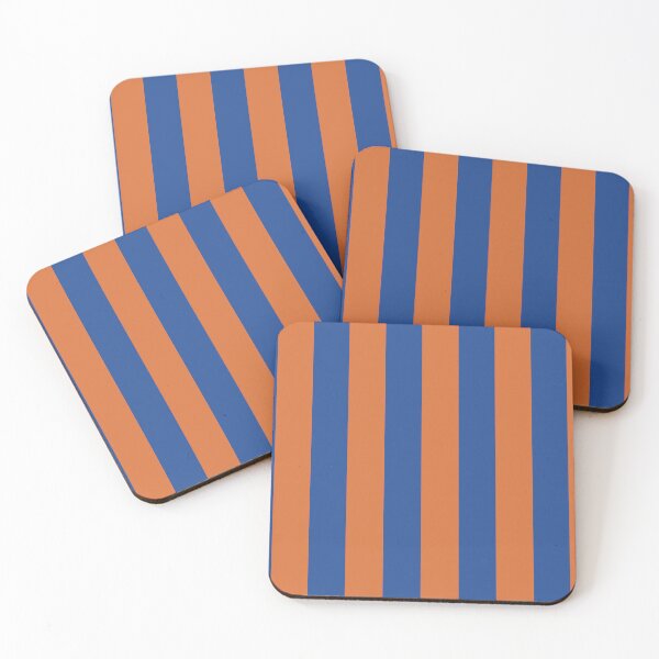Item preview, Estampado de rayas de cabaña en color azul y naranja. designed and sold by RishabhArts1.