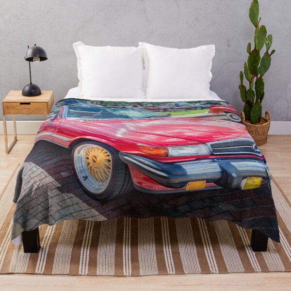 Item preview, Classic Red Mercedes 560SL R107 Convertible Art Print designed and sold by RichFrancoCars.