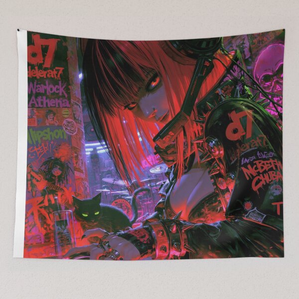 Item preview, Cyberpunk DJ - Cyberpunk Sci Fi Anime art designed and sold by Delerat7.
