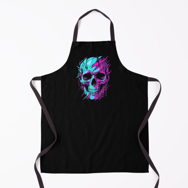 Item preview, Shattered Neon Cyber Skull designed and sold by MarCinu Art.
