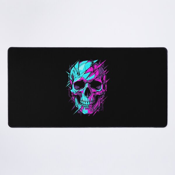 Item preview, Shattered Neon Cyber Skull designed and sold by MarCinu Art.