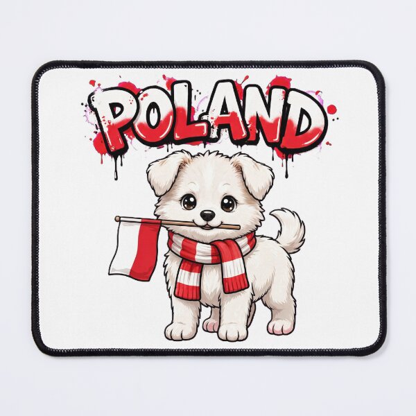 Item preview,  Poland Graffiti Husky Polish Flag Scarf designed and sold by Surviving Monday Club.