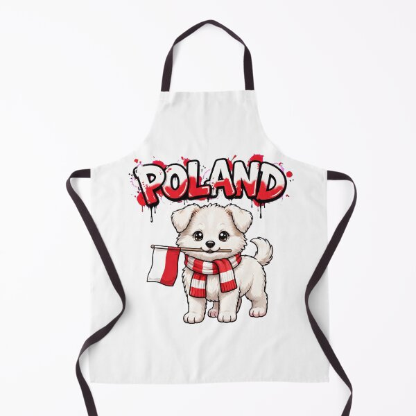 Item preview, Poland Graffiti Husky Polish Flag Scarf designed and sold by Surviving Monday Club.