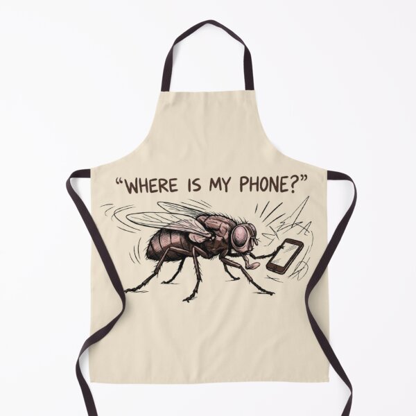 Item preview, Funny Distracted Fly – Where Is My Phone? Comic designed and sold by InnerwayStudio.