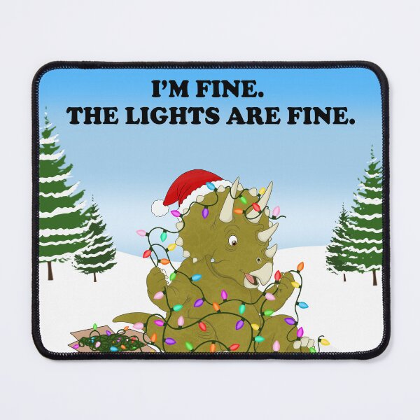 Item preview, Hilarious Triceratops Tangled Christmas Lights designed and sold by daphsam.