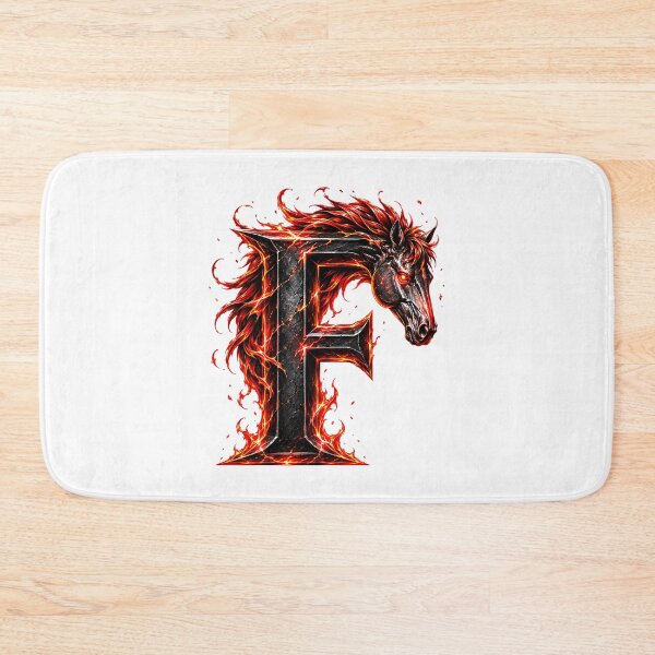 Item preview, Embermane Ironstride: The Year of the Horse Letter F designed and sold by BlissBlvdShop.