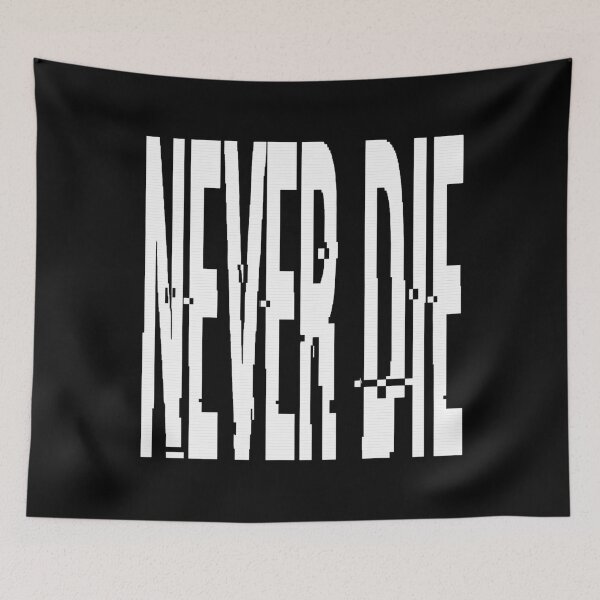 Item preview, Glitched Never Die Typography designed and sold by MarCinu Art.