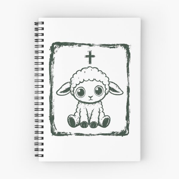 Item preview, Cute Baby Lamb with Cross T-Shirt | Christian Faith Sheep Tee designed and sold by RickyHN7.