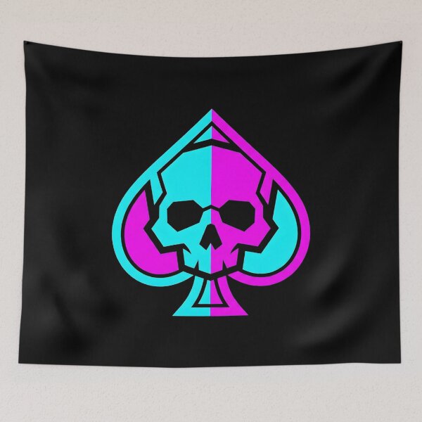 Item preview, Neon Cyber Skull Spade Suit designed and sold by MarCinu Art.