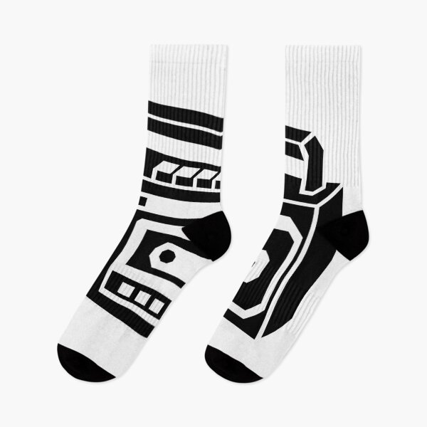 Item preview, Retro Boombox Geometric Black and White Design designed and sold by matybrak.
