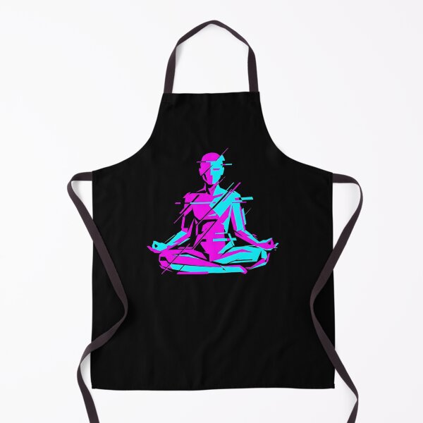 Item preview, Glitch Meditation Zen Yogi designed and sold by MarCinu Art.