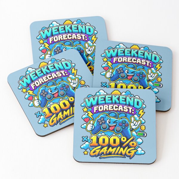 Item preview, Weekend Forecast: 100% Gaming designed and sold by Foxglow Studio.