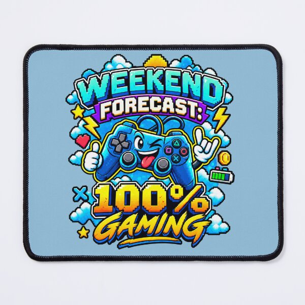 Item preview, Weekend Forecast: 100% Gaming designed and sold by Foxglow Studio.