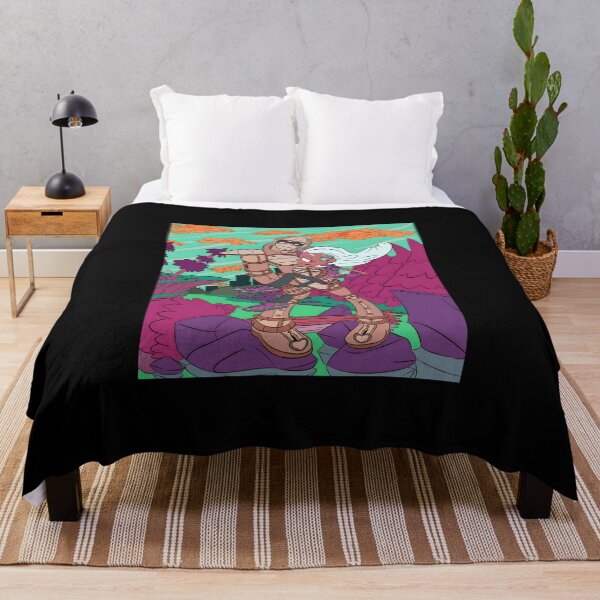 Item preview, Playful Robot and Girl in Vibrant Landscape designed and sold by Fibi-studio.