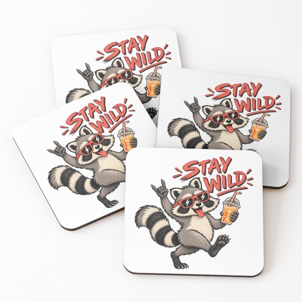 Item preview, Stay Wild Raccoon designed and sold by ChocoMellowCo.
