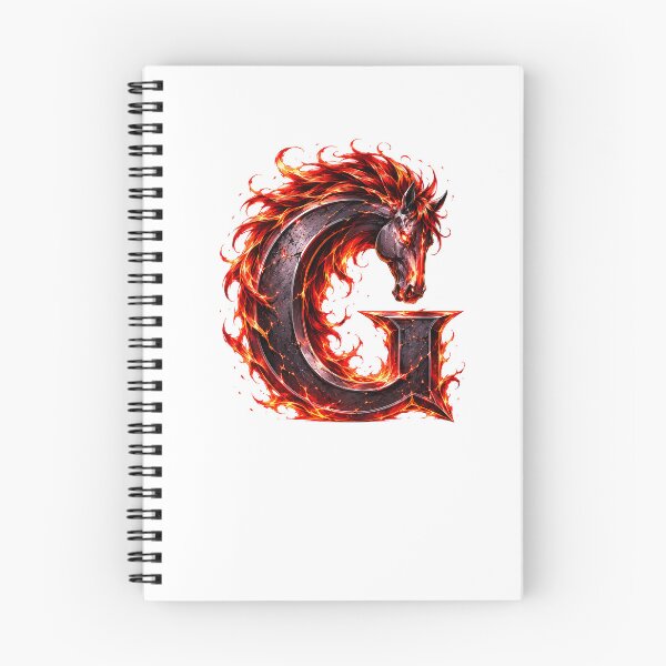 Item preview, Embermane Ironstride: The Year of the Horse Letter G designed and sold by BlissBlvdShop.