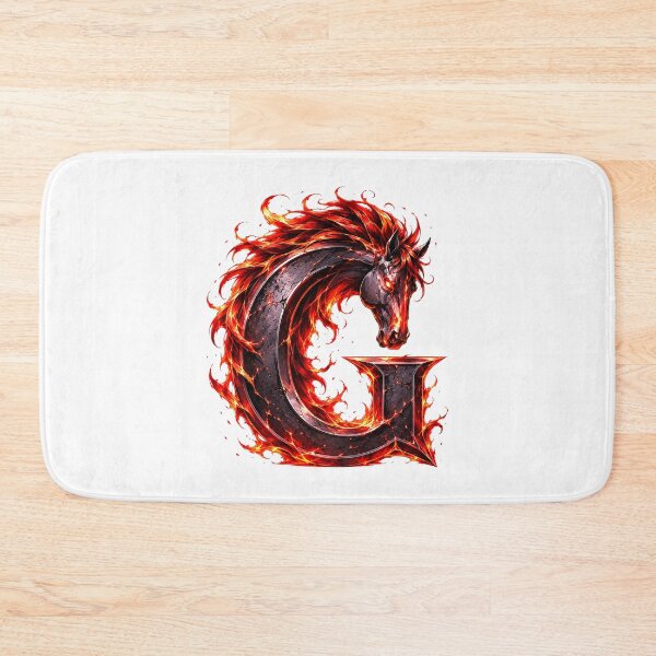 Item preview, Embermane Ironstride: The Year of the Horse Letter G designed and sold by BlissBlvdShop.